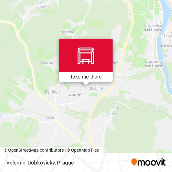 Velemín, Dobkovičky map