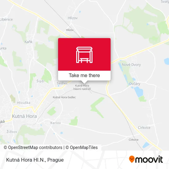Карта Kutná Hora Hl.N.