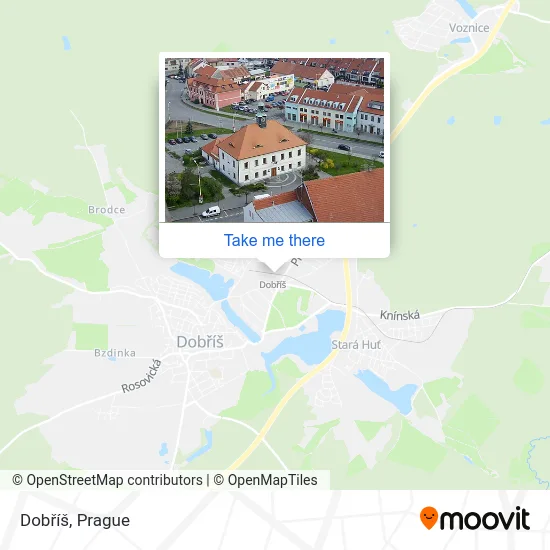 Карта Dobříš