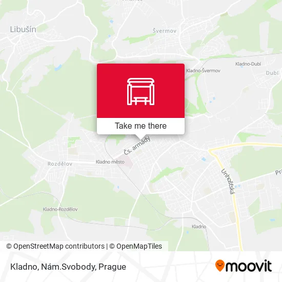 Карта Kladno, Nám.Svobody