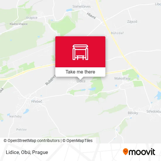 Карта Lidice, Obú