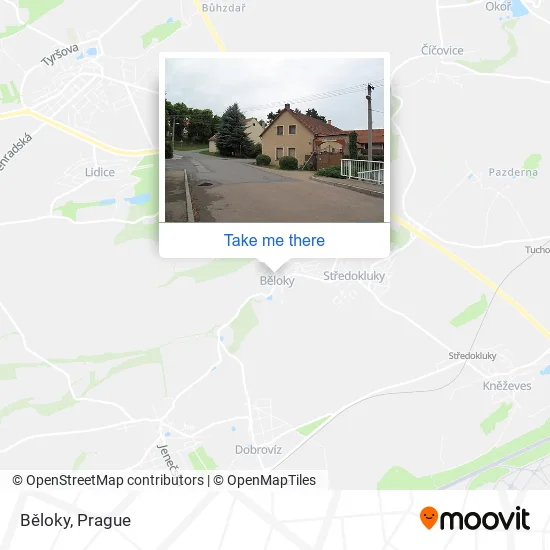 Карта Běloky