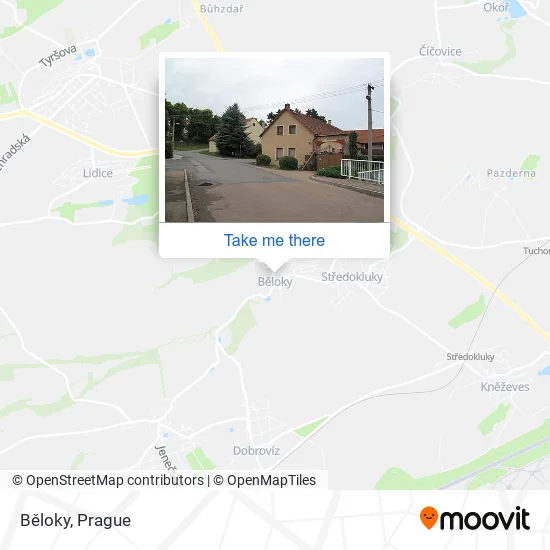 Карта Běloky
