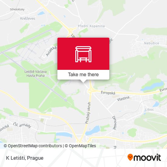 Карта K Letišti
