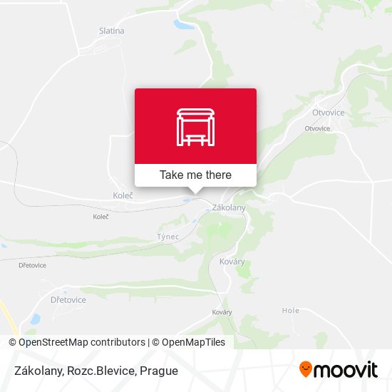 Карта Zákolany, Rozc.Blevice
