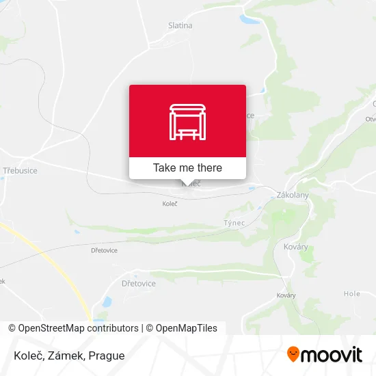 Карта Koleč, Zámek