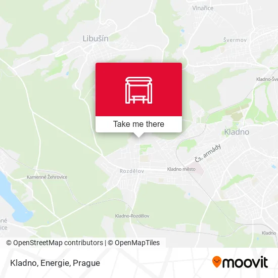 Карта Kladno, Energie