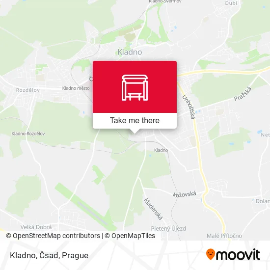 Карта Kladno, Čsad