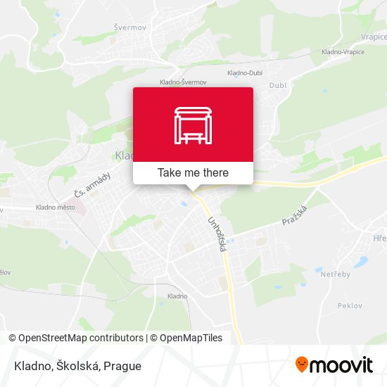 Kladno, Školská map