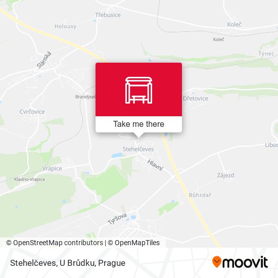 Stehelčeves, U Brůdku map