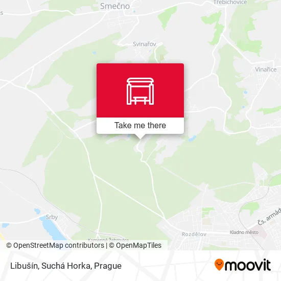 Карта Libušín, Suchá Horka