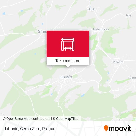 Libušín, Černá Zem map