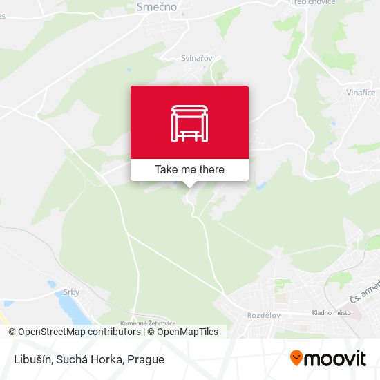 Карта Libušín, Suchá Horka