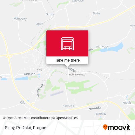 Slaný, Pražská map