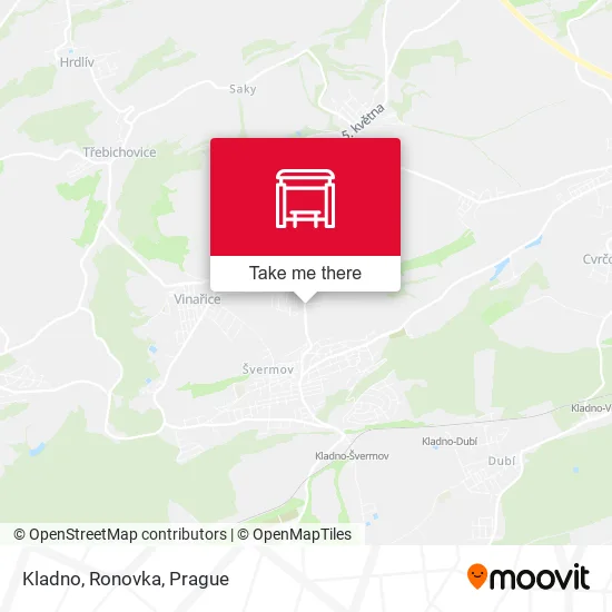Карта Kladno, Ronovka