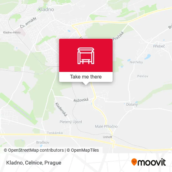 Карта Kladno, Celnice