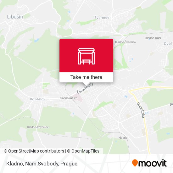Kladno, Nám.Svobody map