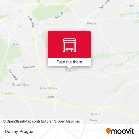 Dolany map