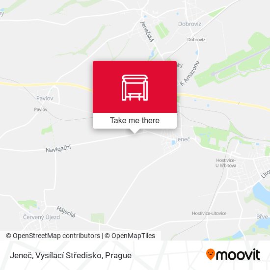 Jeneč, Vysílací Středisko map