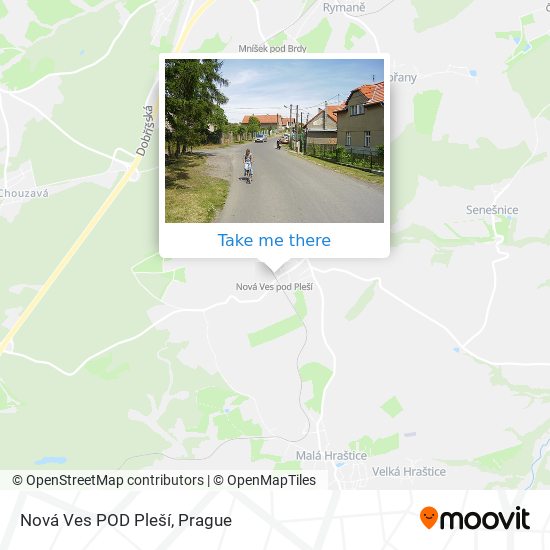 Nová Ves POD Pleší map