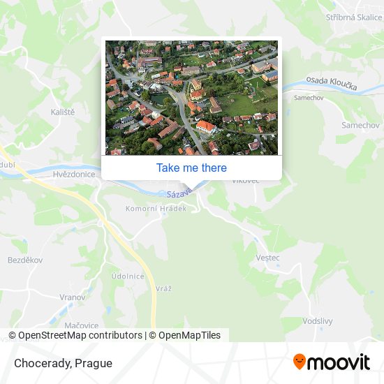 Chocerady map