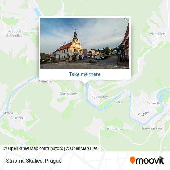 Stříbrná Skalice map