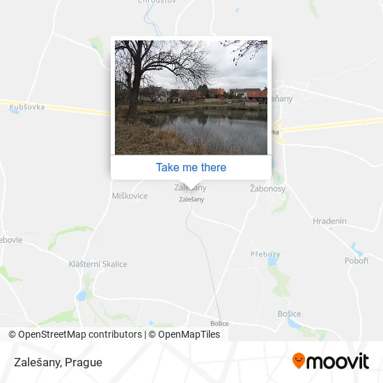 Карта Zalešany