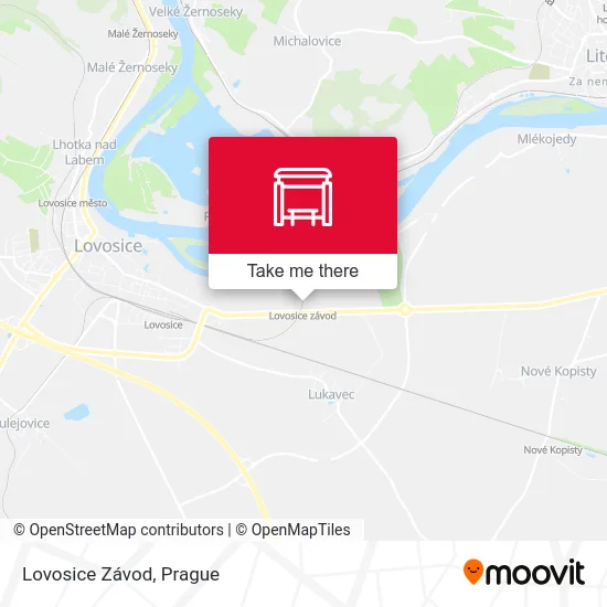 Карта Lovosice Závod