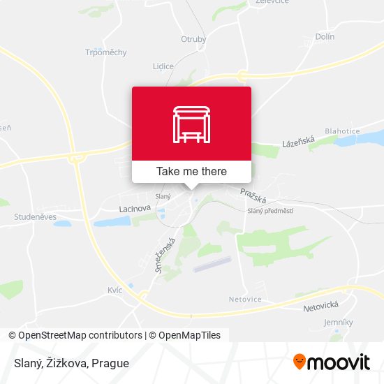 Slaný, Žižkova map