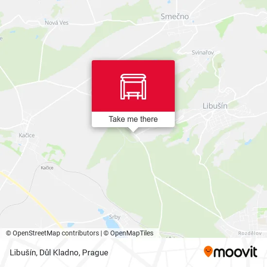 Карта Libušín, Důl Kladno