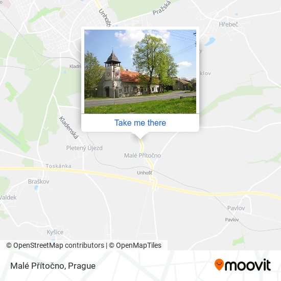 Malé Přítočno map