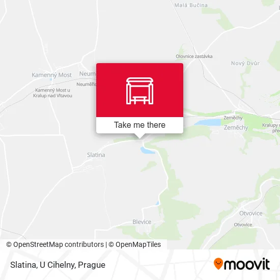 Карта Slatina, U Cihelny