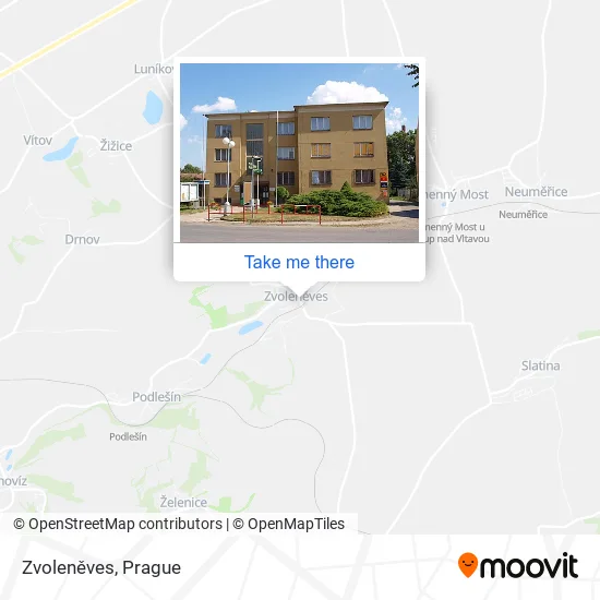 Карта Zvoleněves