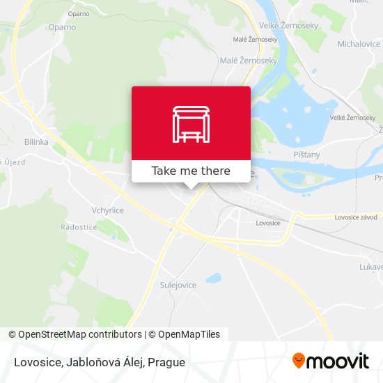 Lovosice, Jabloňová Álej map