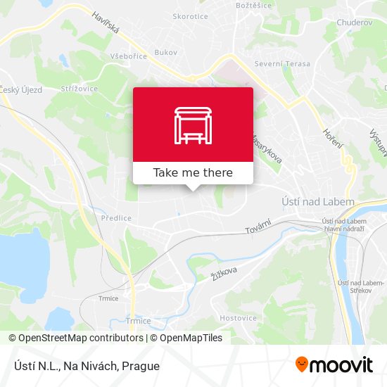 Ústí N.L., Na Nivách map
