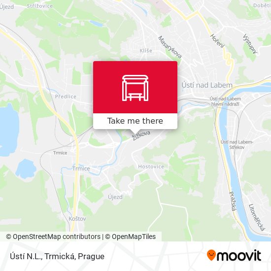 Ústí N.L., Trmická map