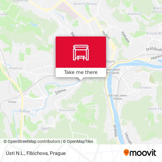 Ústí N.L., Fibichova map