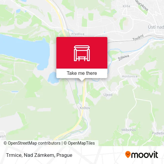 Карта Trmice, Nad Zámkem