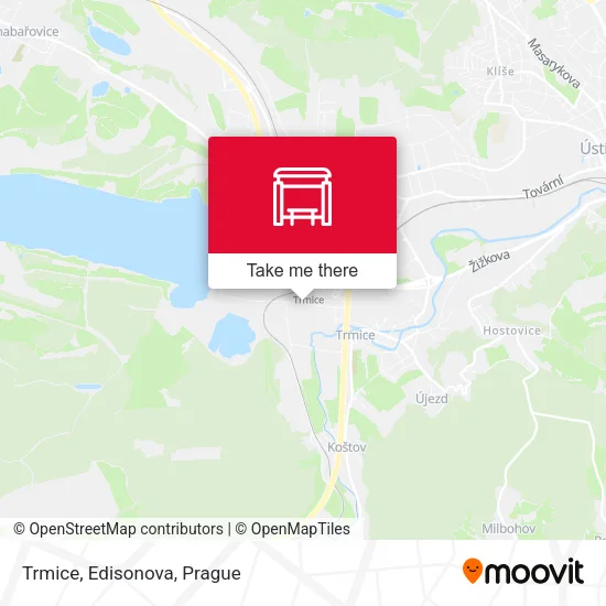Карта Trmice, Edisonova