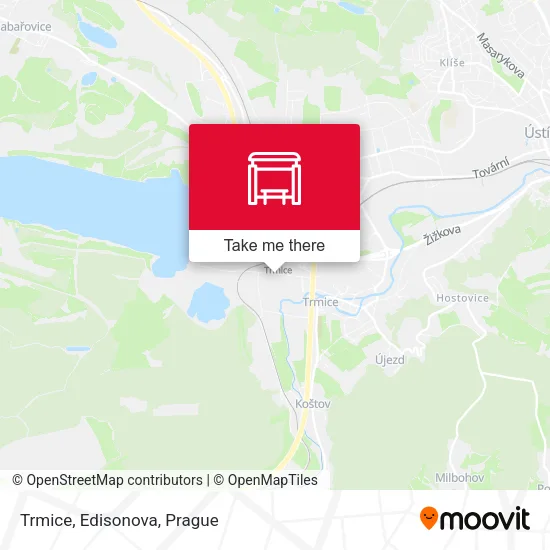 Карта Trmice, Edisonova