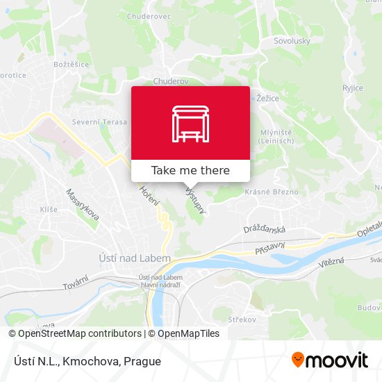 Ústí N.L., Kmochova map