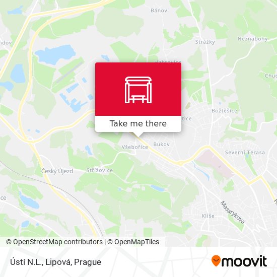 Ústí N.L., Lipová map