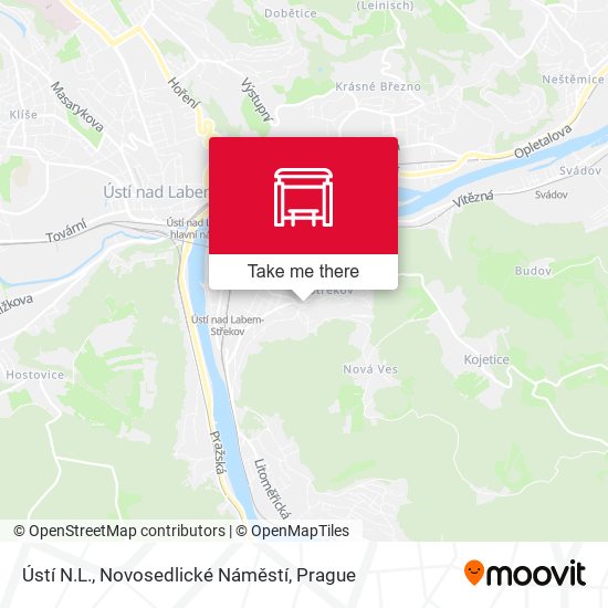 Ústí N.L., Novosedlické Náměstí map