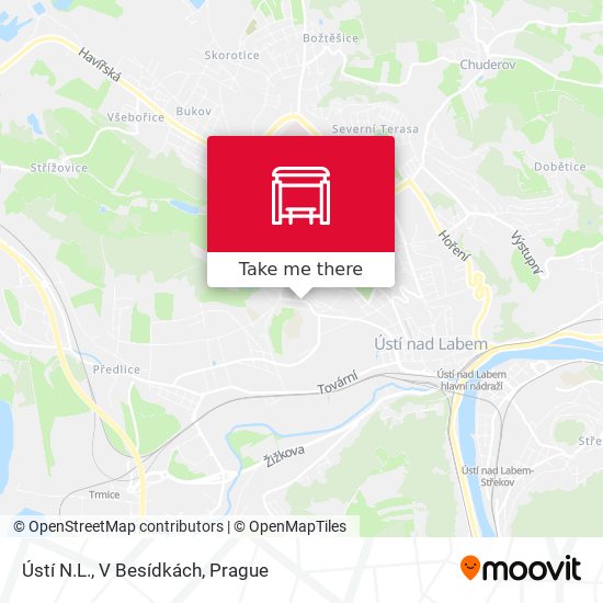 Ústí N.L., V Besídkách map