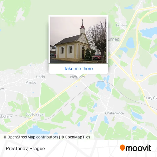 Карта Přestanov