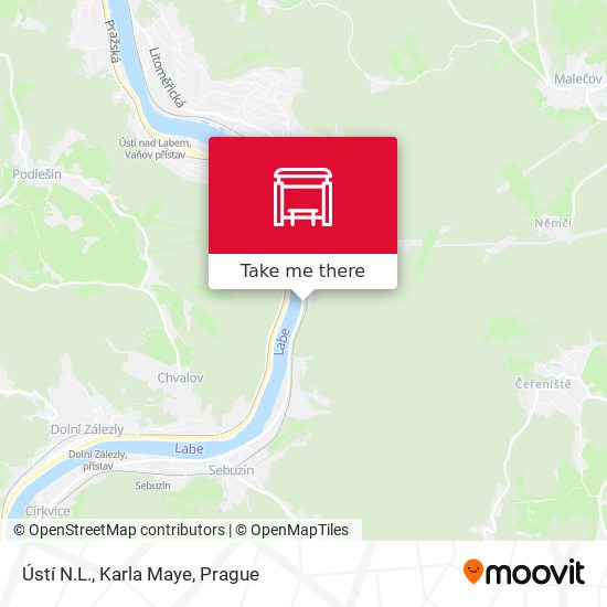 Ústí N.L., Karla Maye map