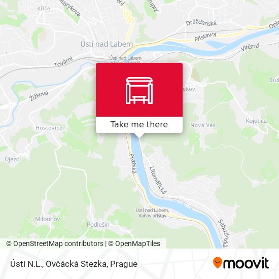 Ústí N.L., Ovčácká Stezka map