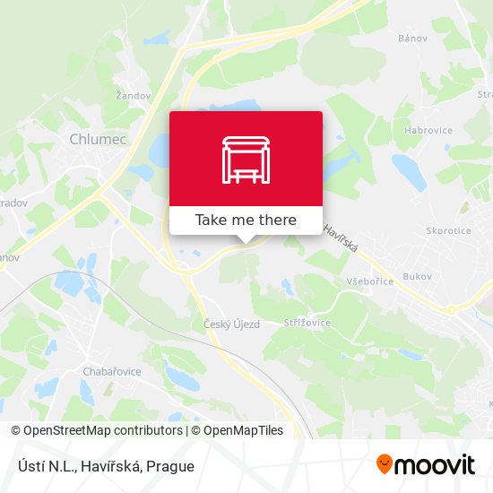 Ústí N.L., Havířská map