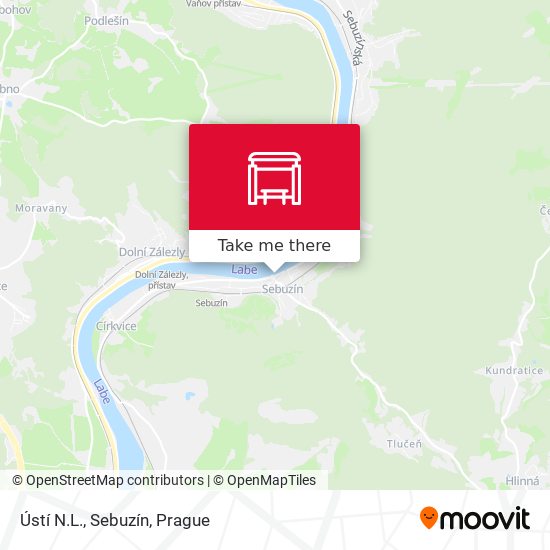 Ústí N.L., Sebuzín map