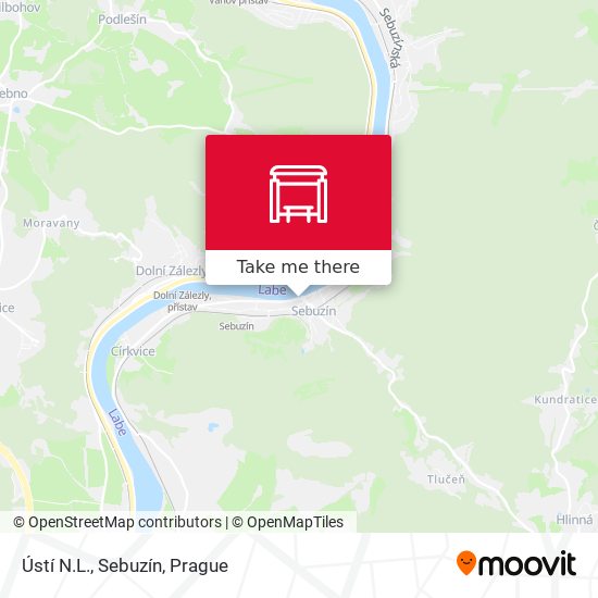 Ústí N.L., Sebuzín map